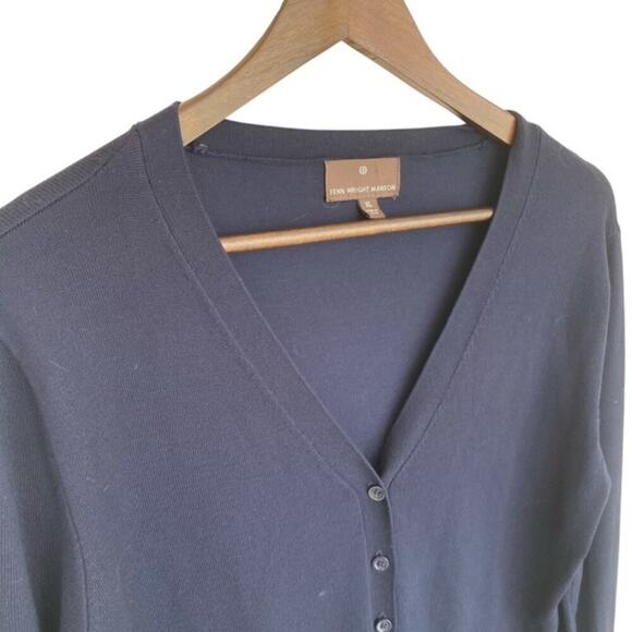 Fenn Wright Manson Navy Button Front Cardigan - XL - Picture 2 of 4